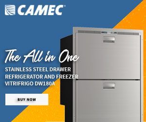 The all in one stainless steel drawer refrigerator and freezer