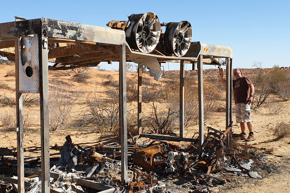 Caravan wreck